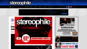 What Stereophile.com website looked like in 2023 (This year)