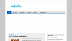 What Safacts.co.za website looked like in 2023 (This year)