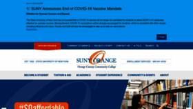 What Sunyorange.edu website looked like in 2023 (This year)