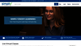 What Simplivlearning.com website looked like in 2023 (This year)