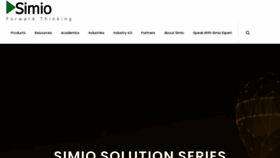 What Simio.com website looked like in 2023 (This year)