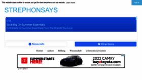 What Strephonsays.com website looked like in 2023 (This year)