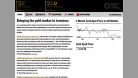 What Spdrgoldshares.com website looked like in 2023 (This year)