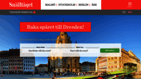 What Snalltaget.se website looked like in 2023 (This year)