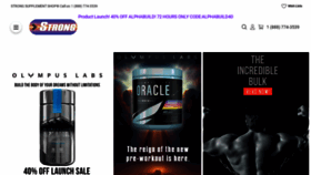 What Strongsupplementshop.com website looked like in 2023 (This year)