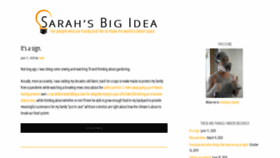 What Sarahsbigidea.com website looked like in 2023 (This year)