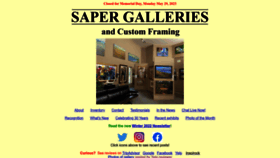 What Sapergalleries.com website looked like in 2023 (This year)