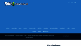 What Sims4downloads.net website looked like in 2023 (2 years ago)