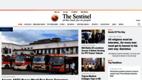 What Sentinelassam.com website looked like in 2023 (This year)