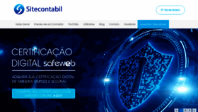 What Sitecontabil.com.br website looked like in 2023 (This year)