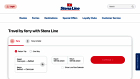 What Stenaline.co.uk website looked like in 2023 (This year)