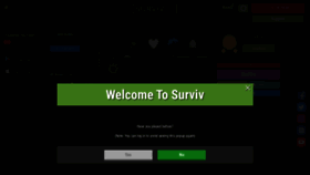 What Surviv.io website looked like in 2023 (2 years ago)