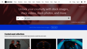 What Stock.adobe.com website looked like in 2023 (This year)