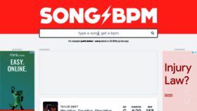 What Songbpm.com website looked like in 2023 (This year)