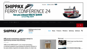 What Shippax.com website looked like in 2023 (This year)