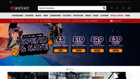 What Skatehut.co.uk website looked like in 2023 (This year)