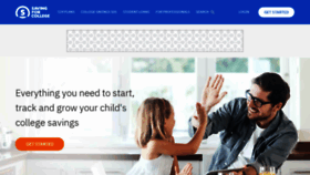What Savingforcollege.com website looked like in 2023 (This year)