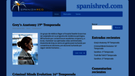 What Spanishred.com website looked like in 2023 (This year)