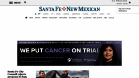What Santafenewmexican.com website looked like in 2023 (This year)