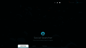 What Social-searcher.com website looked like in 2023 (This year)