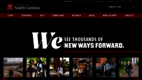 What Sc.edu website looked like in 2023 (This year)