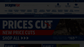 What Screwfix.com website looked like in 2023 (This year)