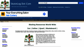 What Skatelog.com website looked like in 2023 (This year)