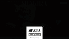 What Shakira.com website looked like in 2023 (This year)