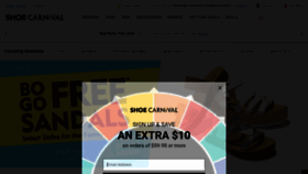 What Shoecarnival.com website looked like in 2023 (This year)