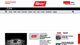 What Sinarharian.com.my website looked like in 2023 (This year)