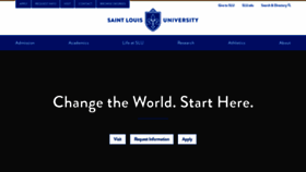 What Slu.edu website looked like in 2023 (This year)