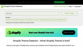 What Shopthemedetector.com website looked like in 2023 (This year)