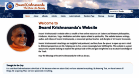 What Swami-krishnananda.org website looked like in 2023 (This year)