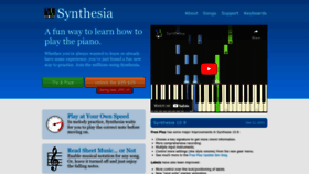 What Synthesiagame.com website looked like in 2023 (This year)