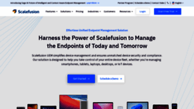 What Scalefusion.com website looked like in 2023 (This year)