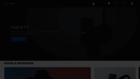 What Sony.de website looked like in 2023 (This year)