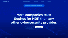 What Sophos.com website looked like in 2023 (This year)