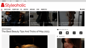 What Styleoholic.com website looked like in 2023 (This year)