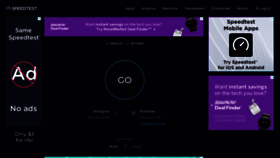 What Speedtest.net website looked like in 2023 (This year)
