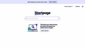 What Startpage.com website looked like in 2023 (2 years ago)