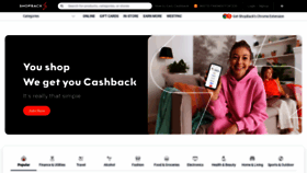 What Shopback.com.au website looked like in 2023 (This year)