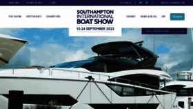 What Southamptonboatshow.com website looked like in 2023 (This year)