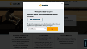 What Sunlife.com website looked like in 2023 (This year)