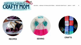 What Scatteredthoughtsofacraftymom.com website looked like in 2023 (This year)