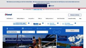 What Sunsail.co.uk website looked like in 2023 (This year)