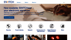 What Switch.ch website looked like in 2023 (This year)