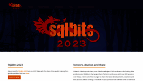 What Sqlbits.com website looked like in 2023 (2 years ago)