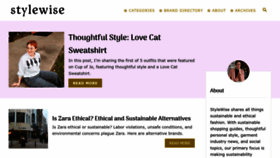 What Stylewise-blog.com website looked like in 2023 (This year)