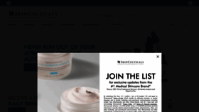 What Skinceuticals.com website looked like in 2023 (This year)
