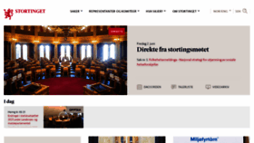 What Stortinget.no website looked like in 2023 (2 years ago)